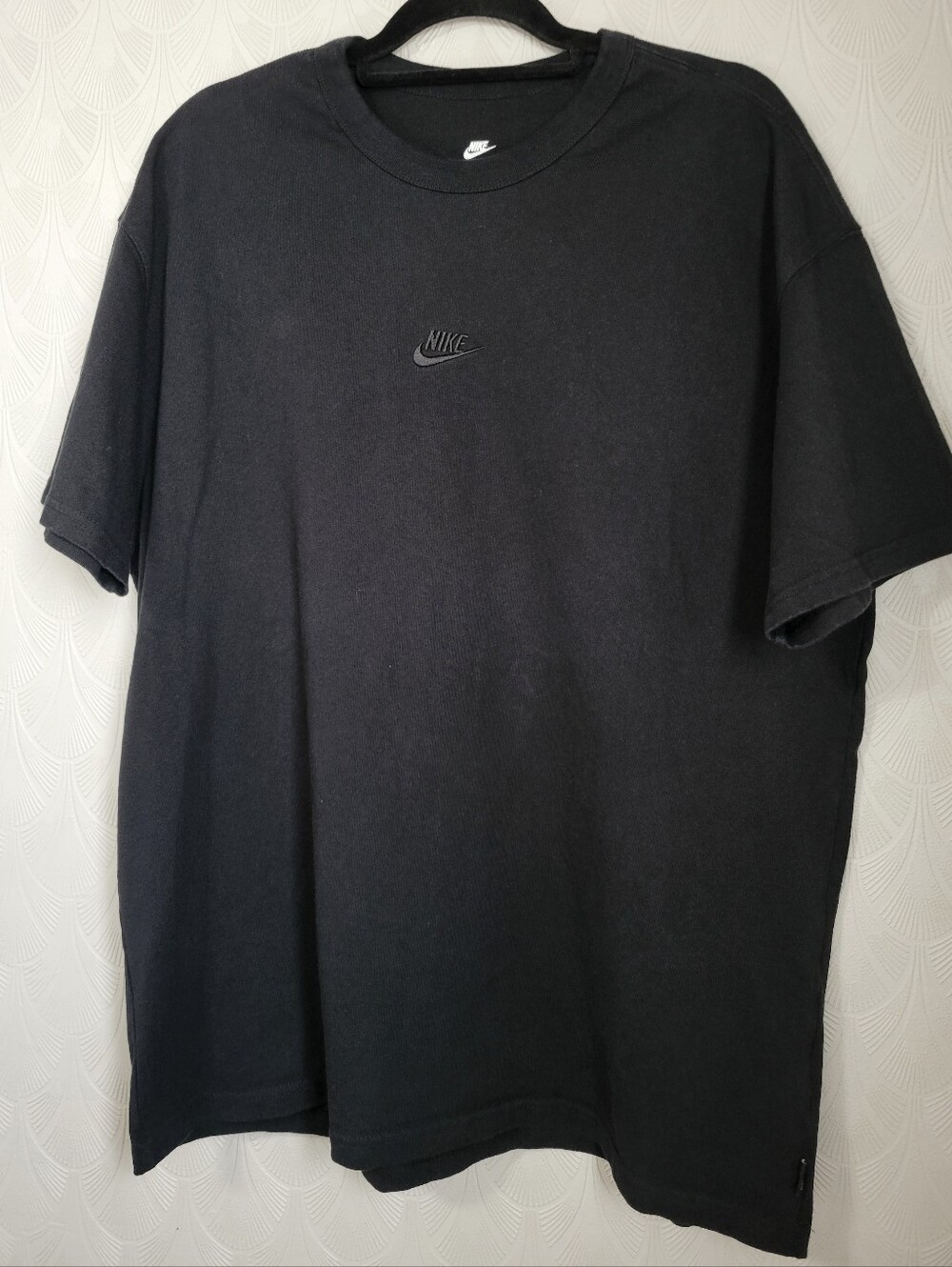 Nike Max 90 Shirt Black Embroidered Relaxed Boxy Loose Fit Shirt size Men's XL